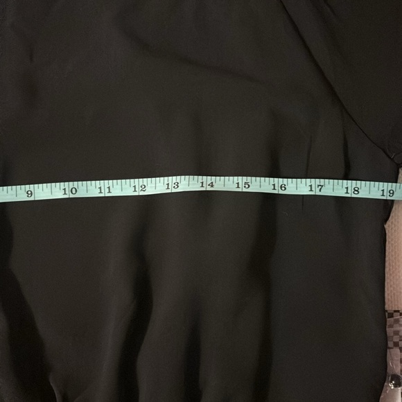 NWT Moon Collection black beaded open back sheer sleeved top. - Picture 11 of 15